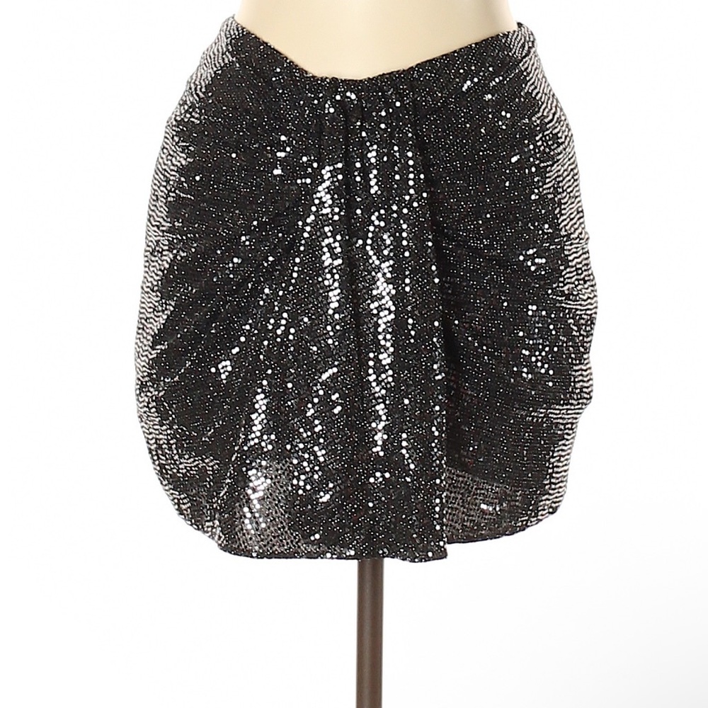 Zara Black Sequin Mini Skirt Size Medium- Women